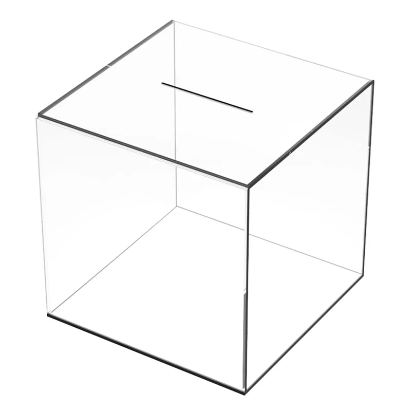 1 Piece Clear Piggys Bank Acrylic Bank Box Reusable Transparent Piggys Bank Box Delicate Money Bank 18Cm