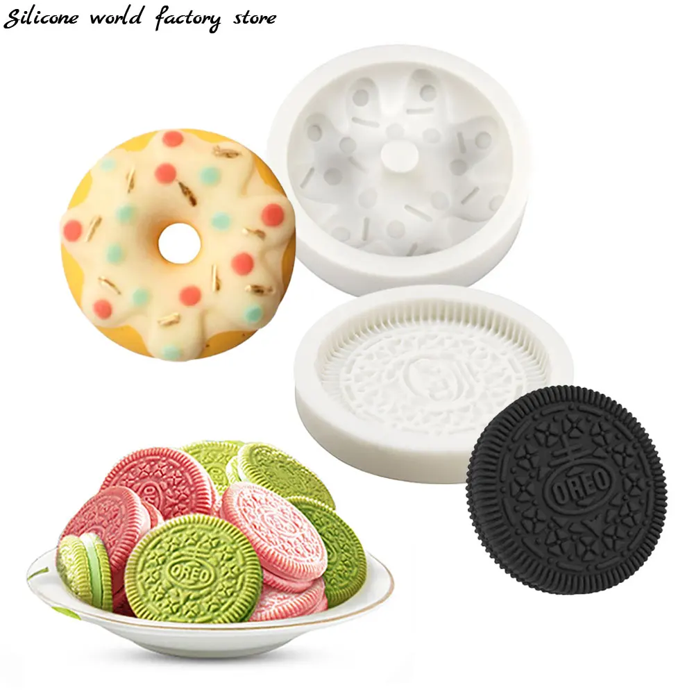 OREO-Moule à Biscuits en Silicone DIY, Outil de Décoration de Cuisine