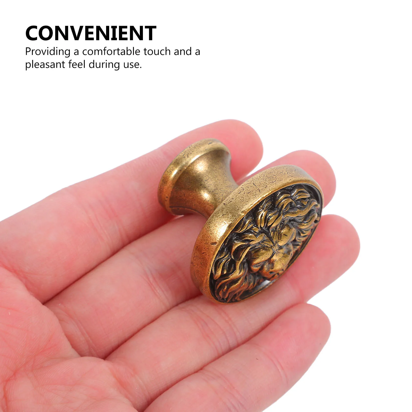 

3Pcs Lion Head Knobs Vintage Zinc Alloy Cabinet Drawer Pulls for Kitchen Wardrobes Dressers Furniture Handles Lion Drawer Pulls