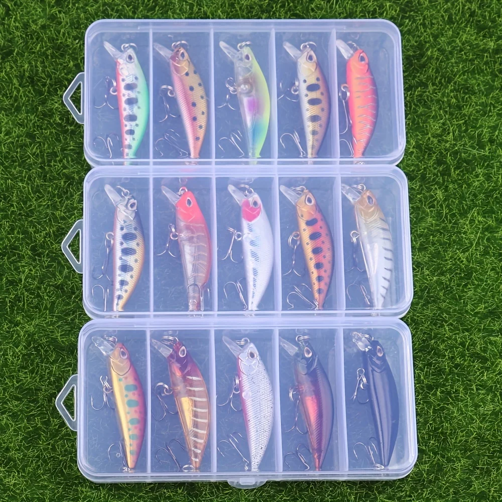 5pcs/box 5.8Cm 5.1g Pesca Mini Sinking Minnow Lure, Bionic Fishing Lure, Artificial Hard Bait, Fishing Accessories