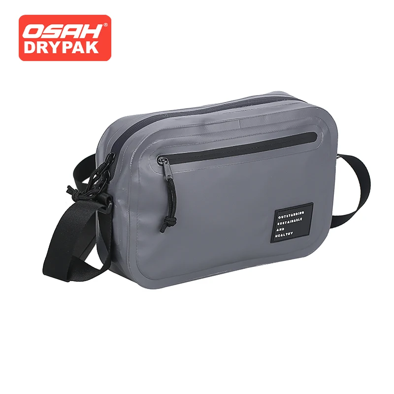 

OSAH Grey Popular Crossbody Bag For Outdoor Travel Pack 2L High-capacity Anti Splash Water Cycling Motorcyle Riding Gear Package