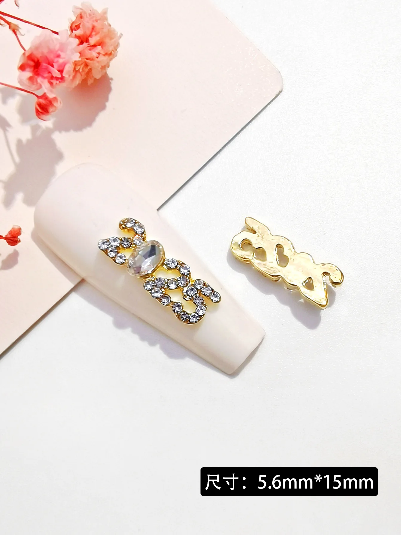 10PCS Luxury Diamond Nail Charms Accessories Alloy 2025 Shape Design Nail Art Decoration DIY 3D Nail Supplies For Manicure Tools