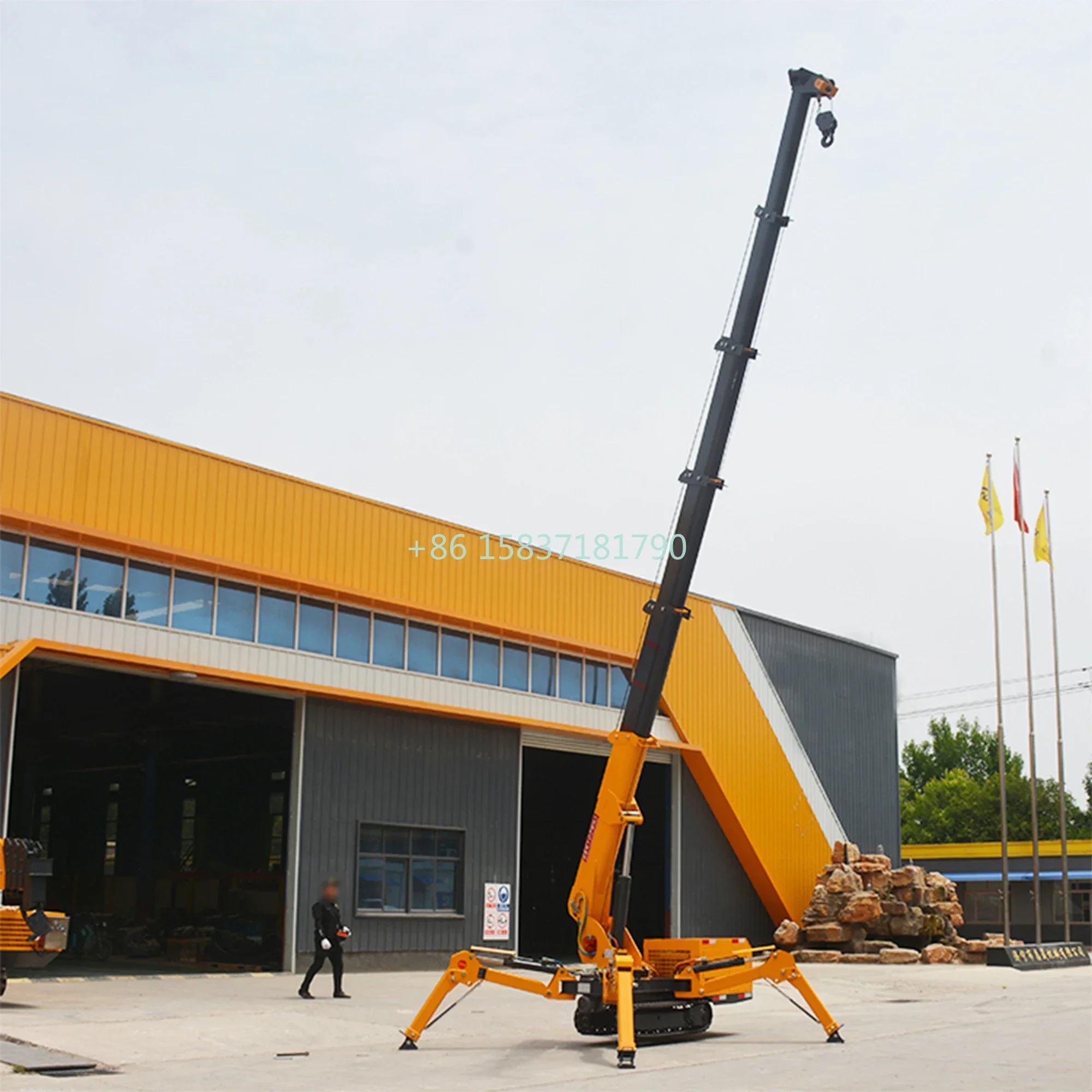 Hot Sale Engineering Spider Crane Machine Mini Crawler Spider Crane Lifter Hydraulic Telescopic Outrigger Mobile Spider Crane - Image 6