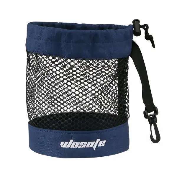 Golf Ball Pouch Lightweight Nylon Mesh Bag Drawstring Sack Organizer Portable Net Holder for Golf Supplies Accessories
