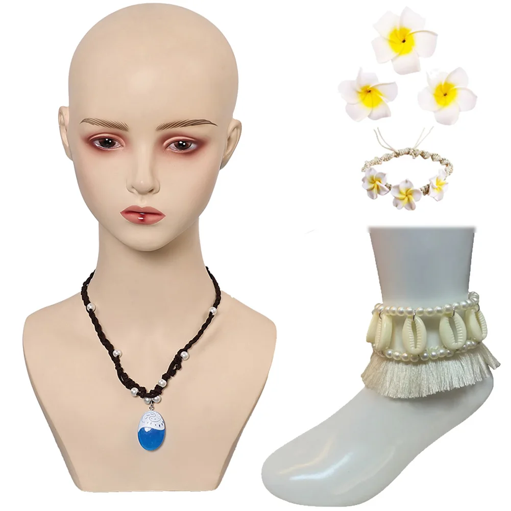 Fancy Moana Necklace With Pendant For Women Cartoon Movie Polynesia Princess Cosplay Accessories Woman Fantasia Decor