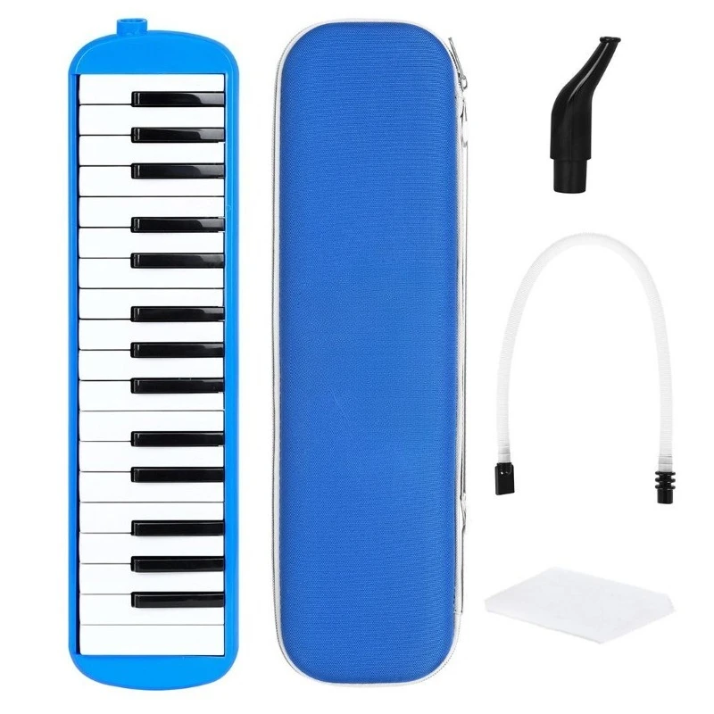 32 Keys Melodica Children Students Melodicas Beginners Practice Entry-level Melodica Set ABS Resin Melodicas with Storage Box