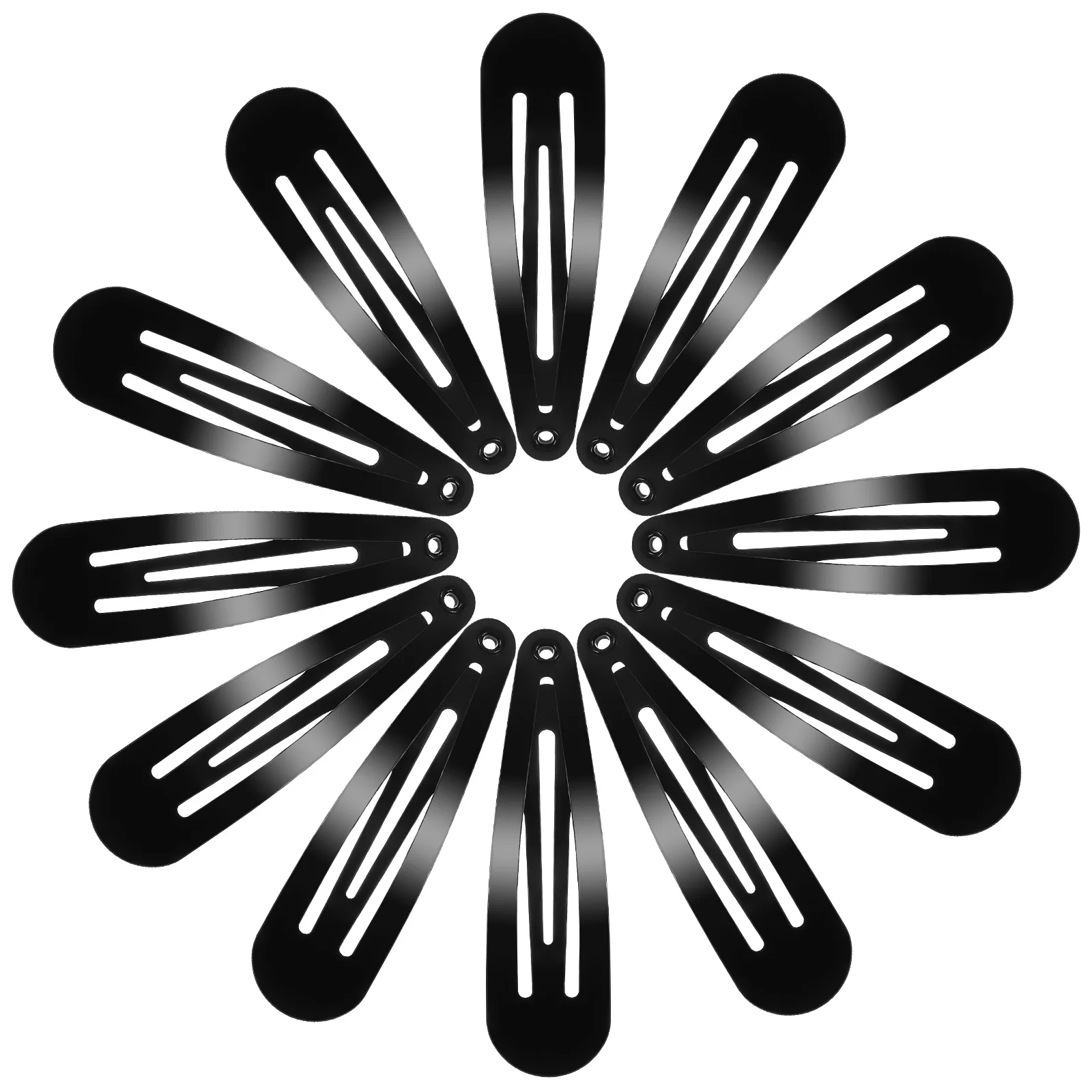 

50 pcs Colorful Droplet Hair Clips Set Simple Metal Snap Hairclips For Women Fine Thick Long Hair Styling Tools