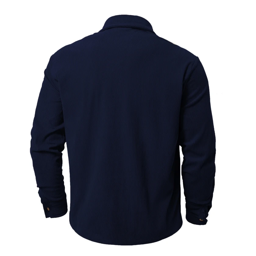 Men's shirt, neat and simple, full of texture, classic and enduring, simple and advanced.