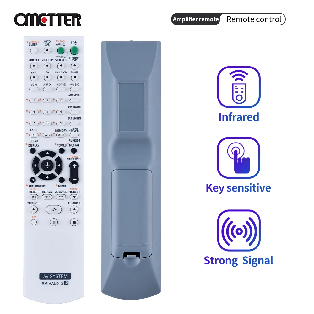 RM-AAU013 Apto para Sony Home Theatre Receptor AV STR-DG510 STR-K790 HT-DDW795 SS-WP700 SS-SRP900 SS-CNP680 SS-MSP CP510