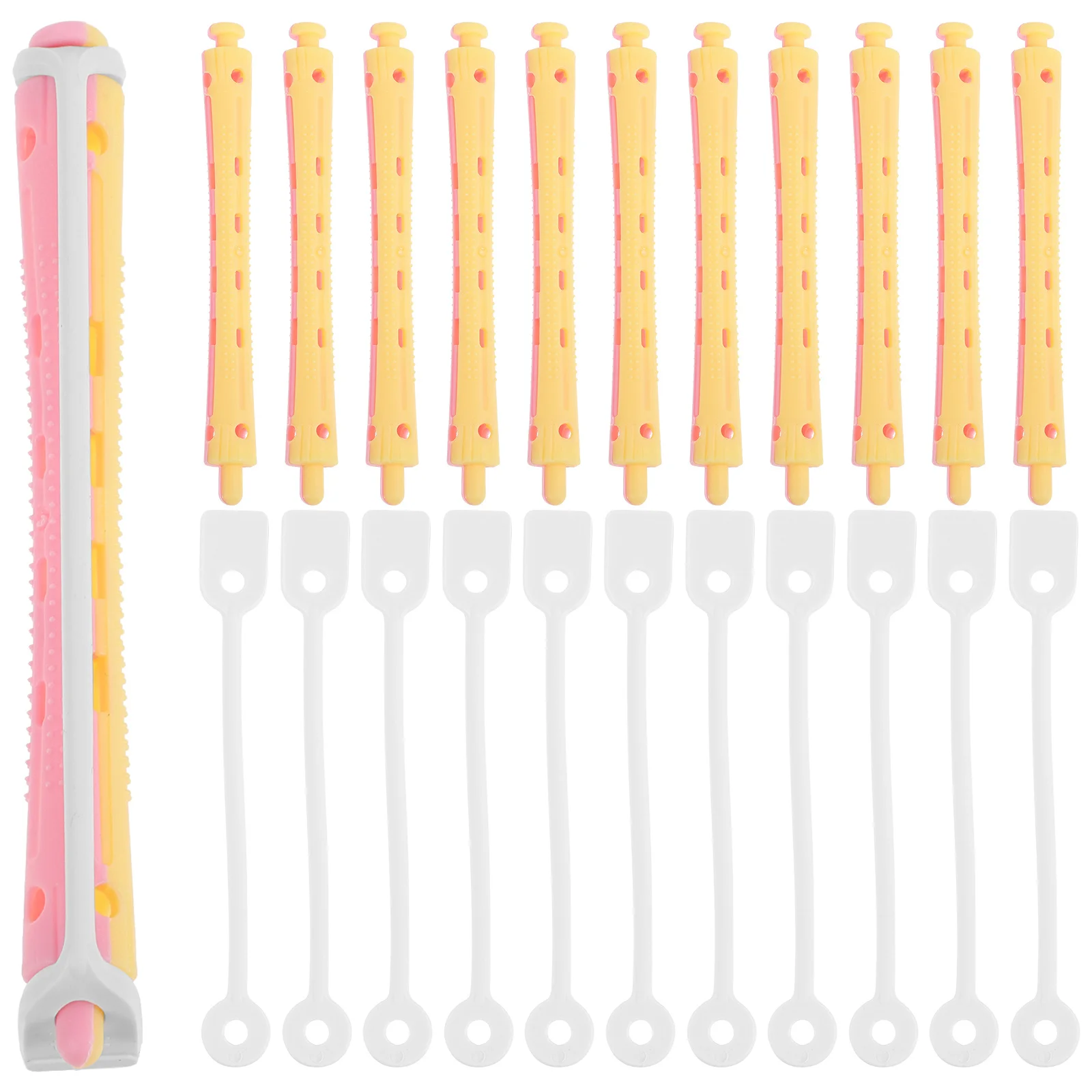 

12Pcs Curling Perm Rods Flexible Hair Rollers for Women Short Long Hair Styling Tools Portable Lightweight Curls Effect