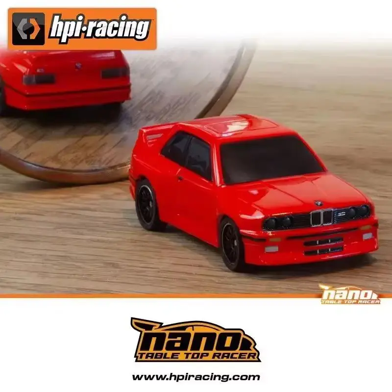 Hpi Racing Remote Control Car M3 1 /64 Scale Nano Table Top Racer 2.4g High Speed Drifting Simulation Miniature Gift For Adults