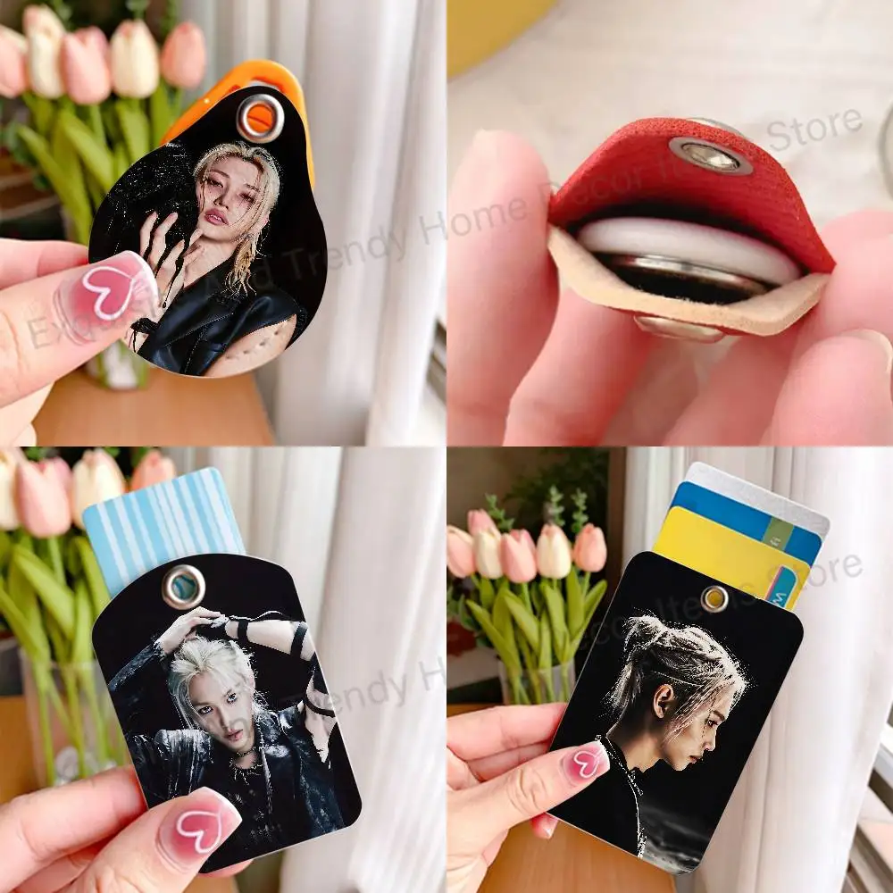 F-Felix THIS THAT L-Lee Keychain Holder Suitable For Subway Bank Card Air Tag Bus Card Case Holder Wallet Card Textured pattern