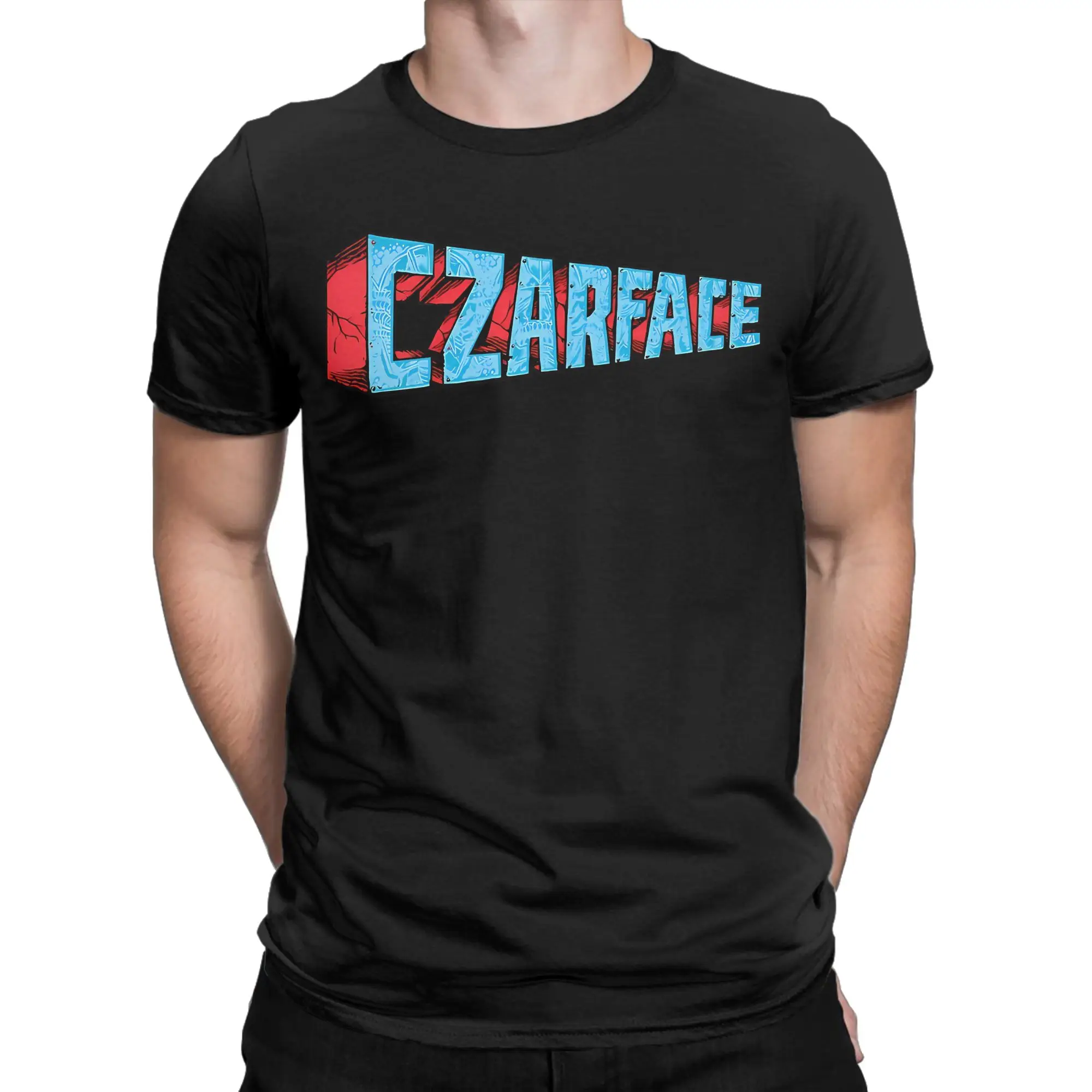 Retro Comic Character  Classic Czarface Band Graphic Funny 100% Cotton T-Shirt Tees Tops For Men