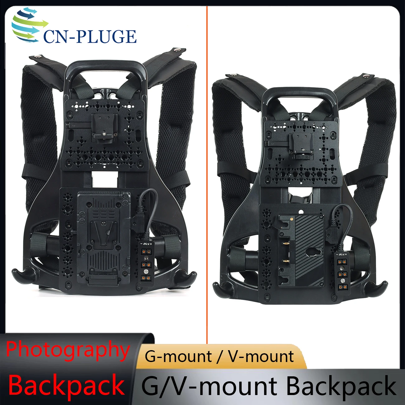 Live Streaming Battery Backpack, For Powered by V-Mount/G-Mount Batteries, Equipped With DTAP Distributor