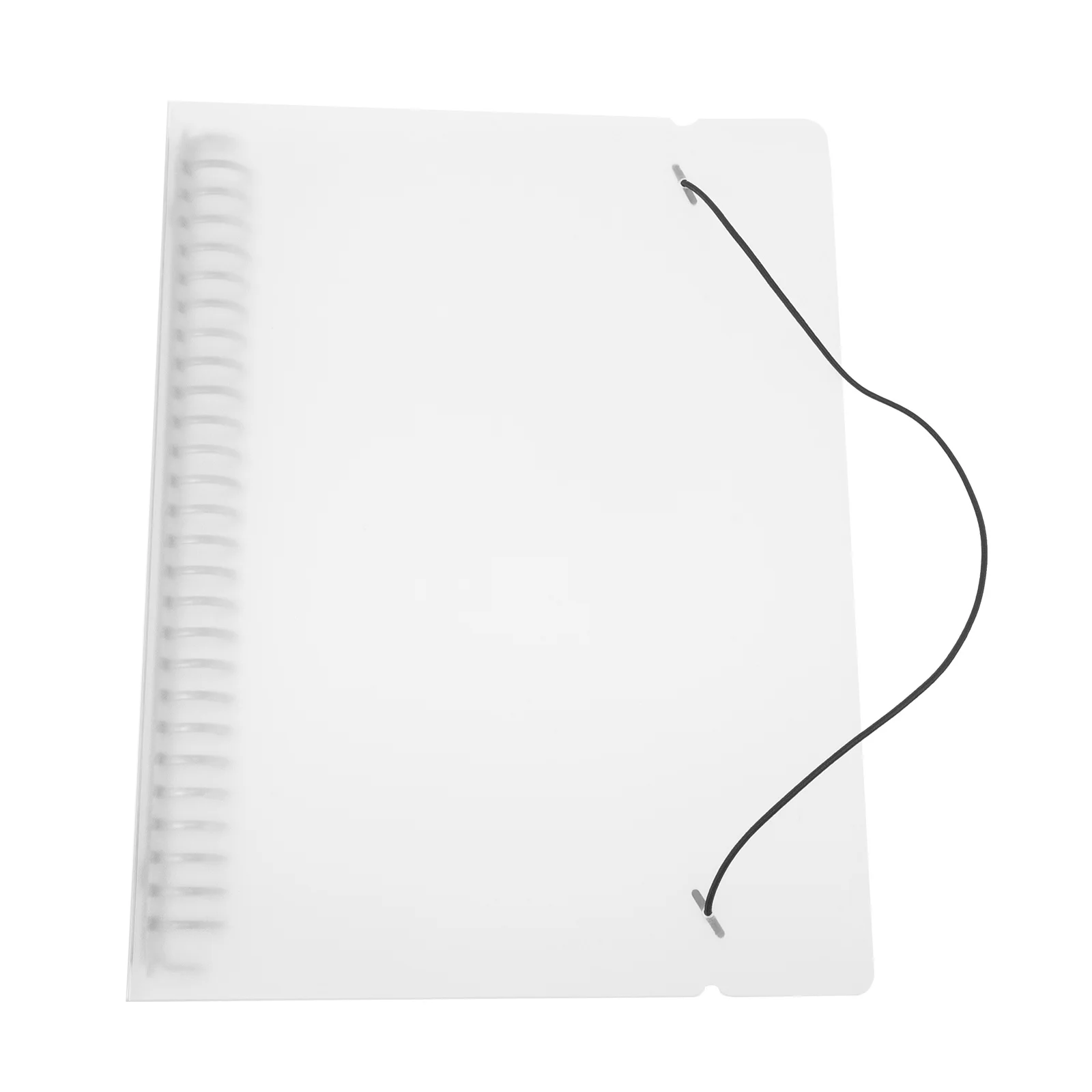 Capa de fichário de folhas soltas, capa recarregável para notebook, protetor de manual, planejador translúcido, capa de fichário, material escolar