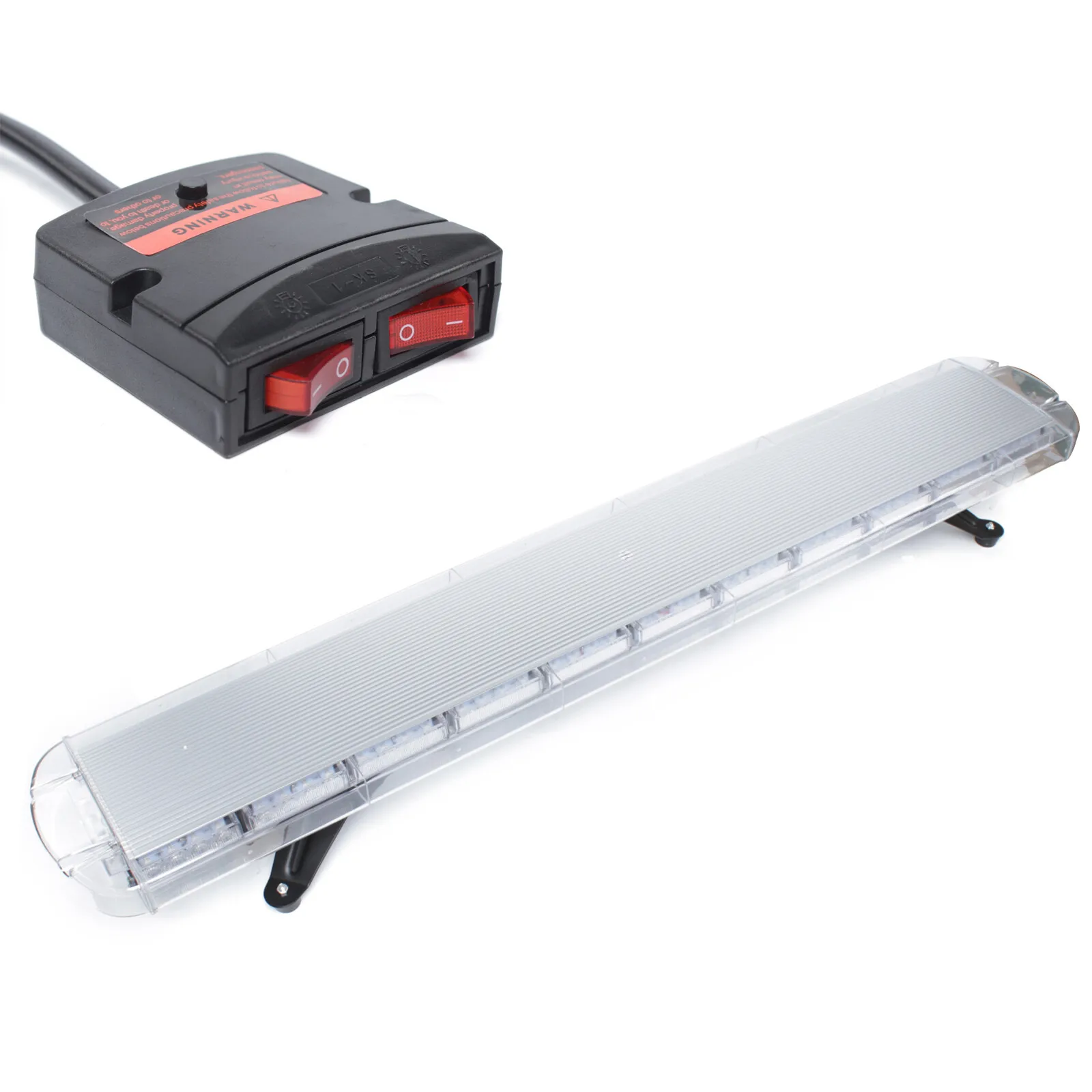 

51" 96-LED AMBER LIGHT BAR EMERGENCY BEACON WARN TOW TRUCK PLOW WRECKER STROBE