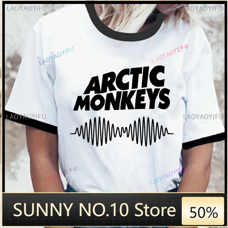 Arctic Monkey T-shirt Summer Top Men's Funny Japanese Pattern T-shirt Top T-shirt Comics