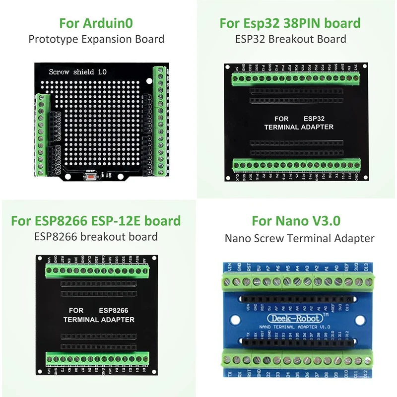 3pcs 38PIN ESP32 Breakout Board, Aideepen ESP32 ESP32S Breakout Board GPIO 1 into 2 for 38PIN Narrow Version NodeMCU-32S