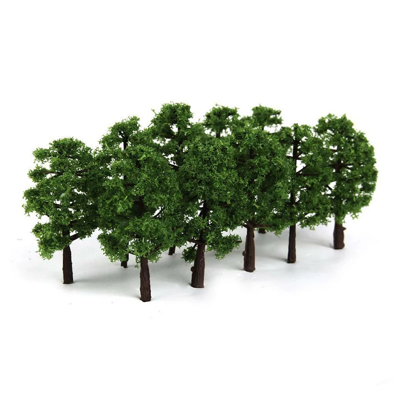 20Pcs 8CM Mini Model Trees Micro Landscape Decor Train Layout Accessories DIY Model Trees Train Railroad Micro Landscape Park