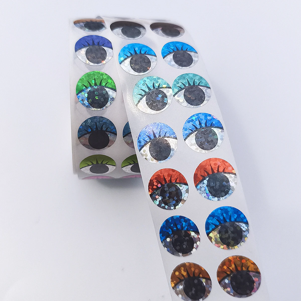 2000 قطعة من ملصقات العين المجسمة - ملصقات تصميم رموش ذاتية اللصق للحرف اليدوية، وتغليف الهدايا.