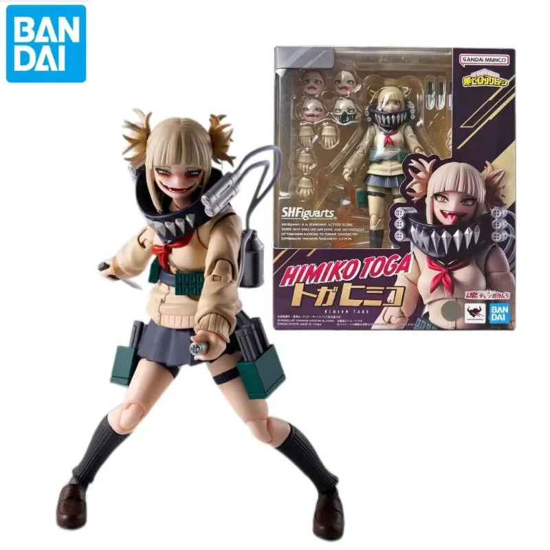 Bandai S.H.Figuarts My Hero Academia Himiko Toga Action Figure Tamashii Web Exclusive Anime Collectible Model Toy Gift for Fans