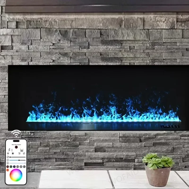 Modern Remote Control Electric Fireplace Mute Water Mist Electric Decorative Fireplace Humidifier Power 3d Flame Steam Fireplace