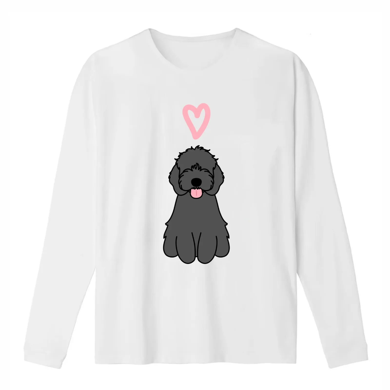 Love Black Cockapoo Cavapoo Cavoodle Dog T-Shirt Summer Casual Cotton Tee Oversized Streetwear Tops Vintage Graphic Print