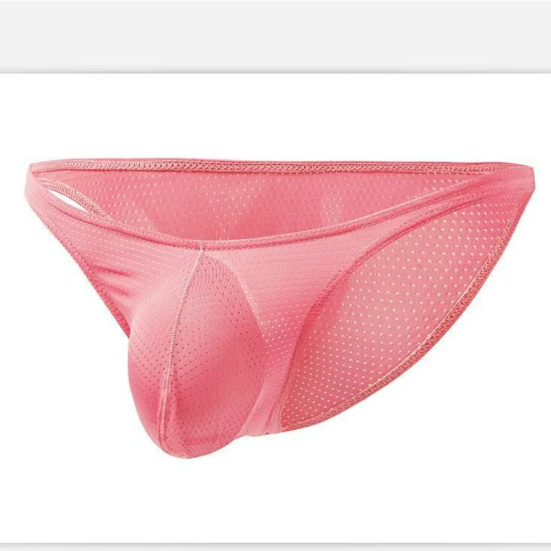 ملابس داخلية رجالية أوروبية وأمريكية بلون سادة لعام 2026 ملابس داخلية منخفضة الارتفاع شبكية قابلة للتنفس E-091