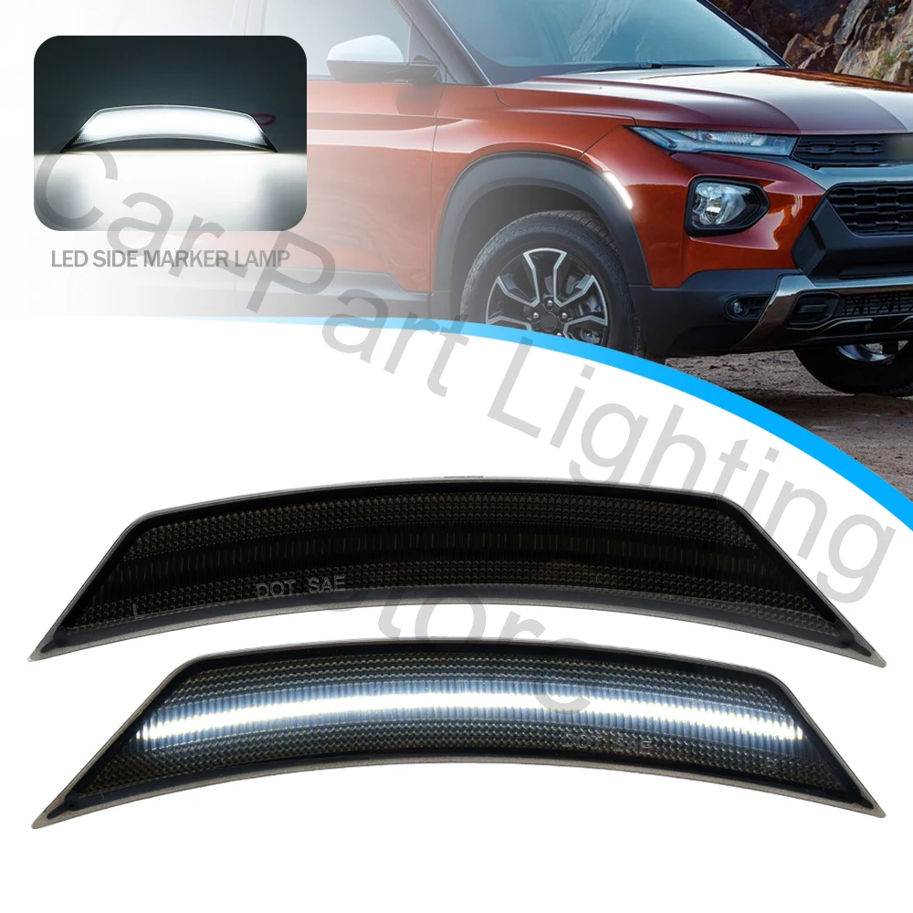 2Pcs For 2021 2022 2023 2024 Chevrolet Trailblazer Led Front Turn Signal bumper Blinker Lamp front  wheel Side Marker light