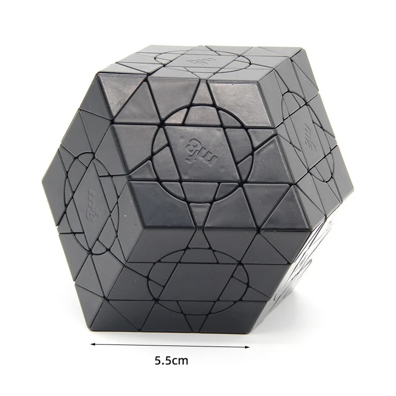 Novo original mf8 louco dodedrombus cubo mágico 3 camada rhombic dodecaedro cubo profissional eduuação brinquedos jogo lógica adesivos