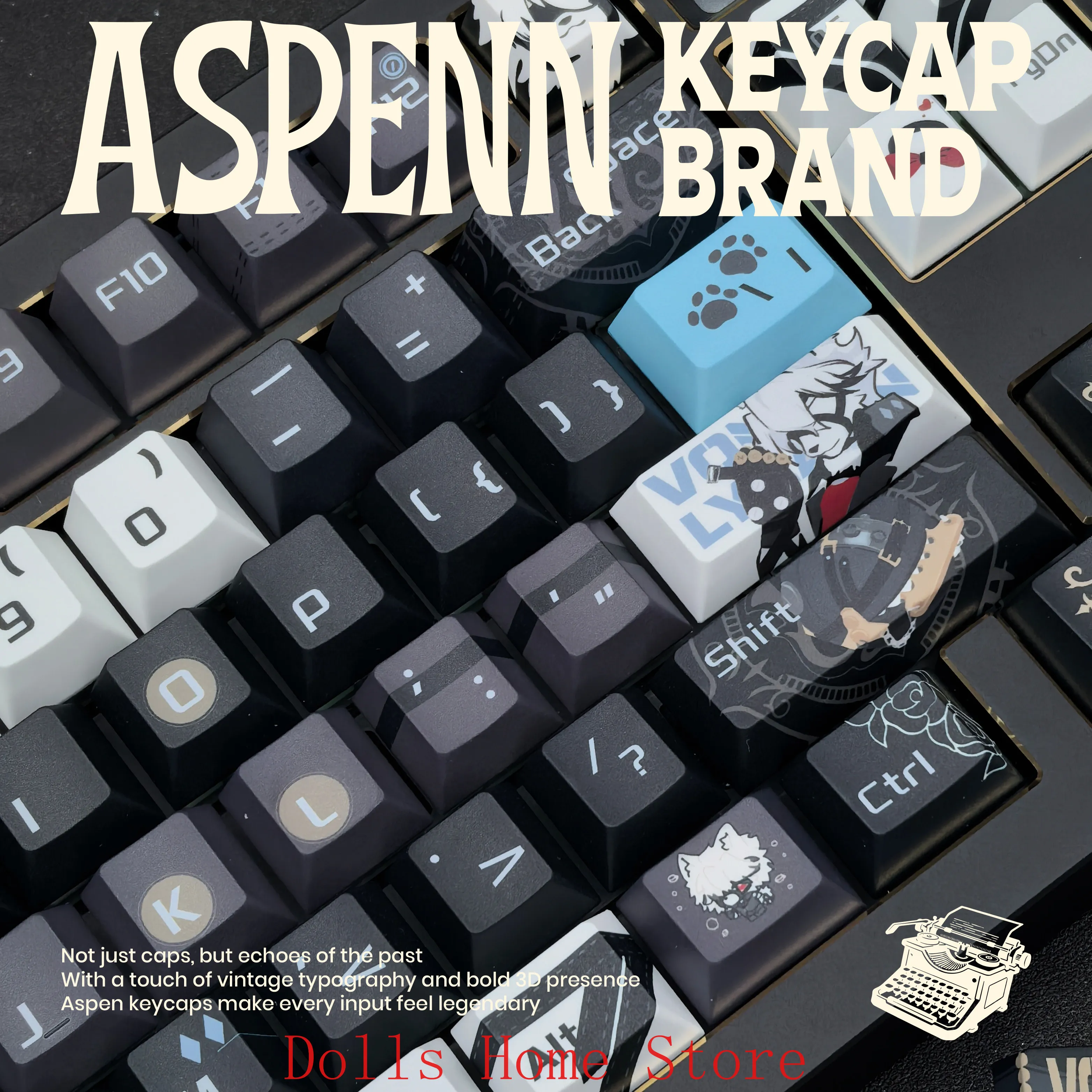 

Колпачки для клавиш Zenless Zone Zero von Lycaon в стиле аниме, профиль Cherry, PBT, термосублимация, для механической клавиатуры, рождественский подарок