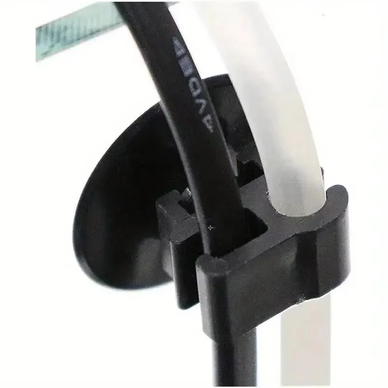 5PcsAquarium fixed suction cup oxygen tube power line clip filter wire organizer double headed double card image 6