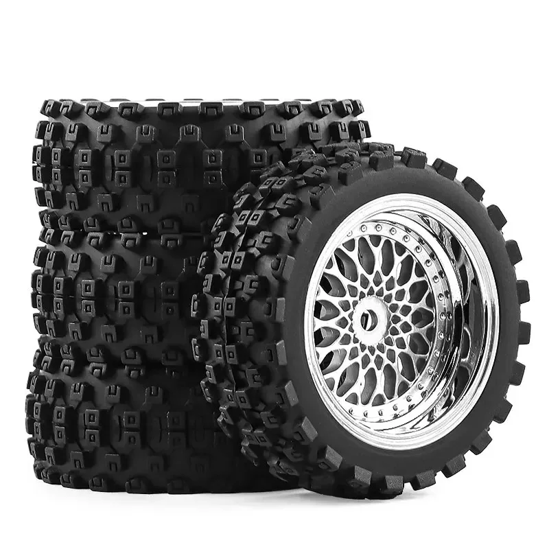 1/10 1/12 1/14 On Road Tires & Wheel 12mm Hex Plastics Rims Compatible with Tamiya TT01 TT02 Kyosho Sakura