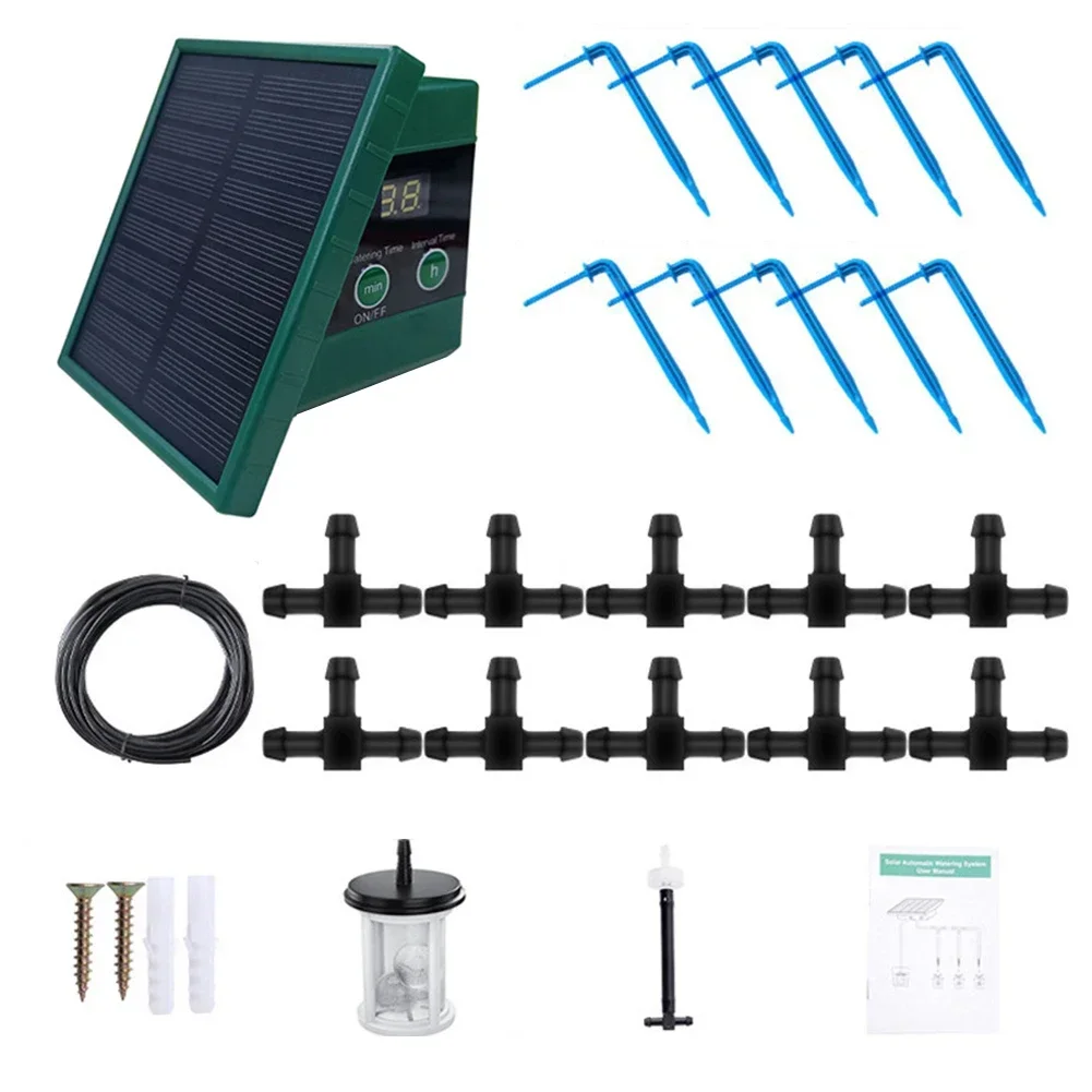 

DIY Irrigation Kit Automatic Drip Irrigation Customizable Watering Schedules For Balcony Solar Irrigation For Garden Balcony