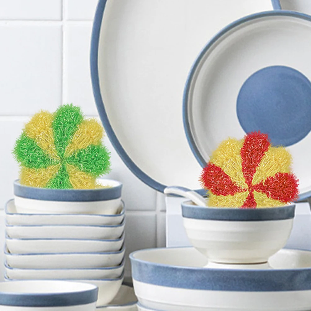 

10Pcs Kitchen Dish Towels Windmill Shape Polyester Dishcloths Soft Absorbent for Kitchen Bathroom
