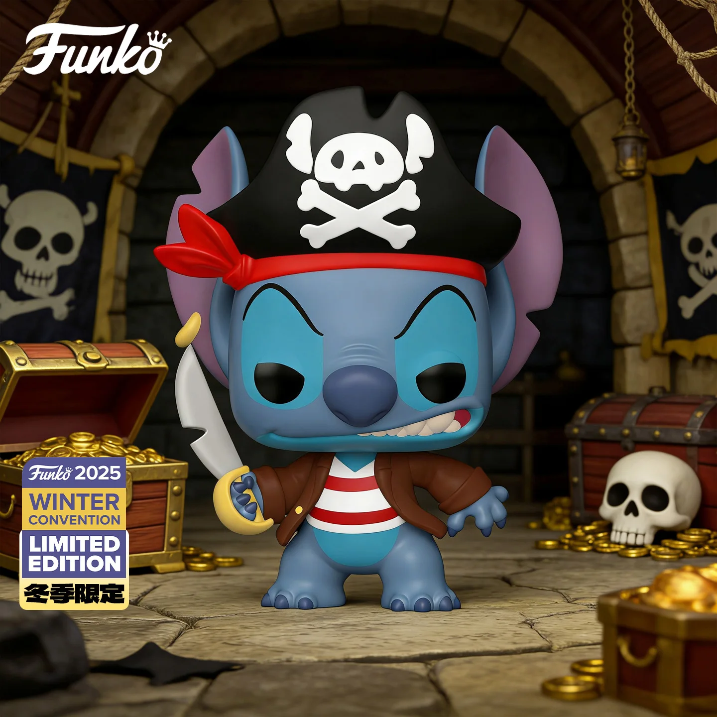 Место Funko Fenggao Disney Star Baby Shi Diqi Пираты, выставка, ограниченные украшения, рождественские подарки