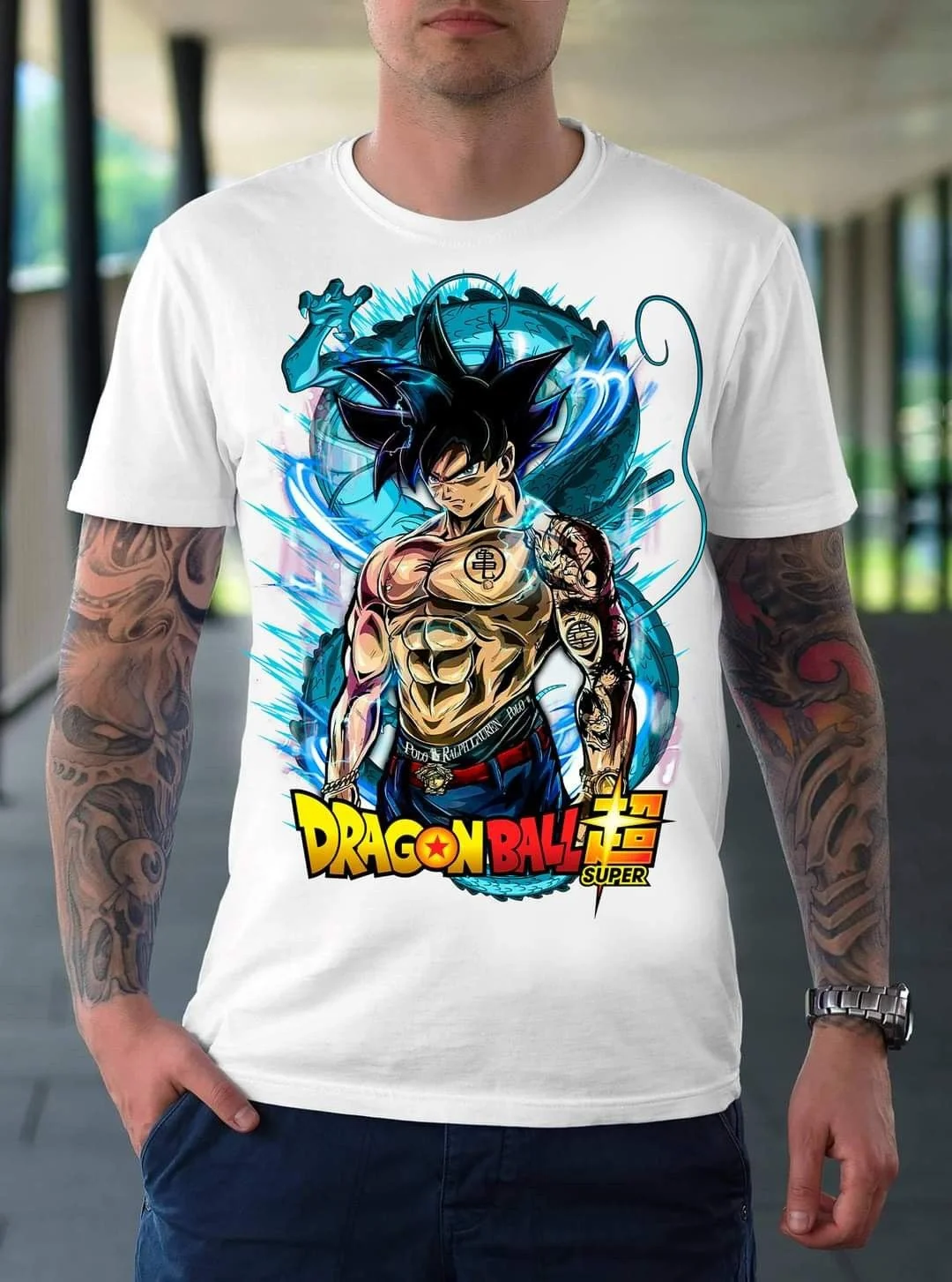 2026 Sommer Dragon Ball Retro Anime 3D-Druck T-Shirt für Herren – Locker sitzendes, lässiges Super Instinct Goku Retro T-Shirt