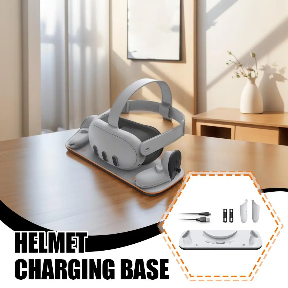 Wireless Charging Station For Oculus Meta 3s Meta 3 Vr Helmet Accessories Kit Charging Dock Base With Batteries P5y5