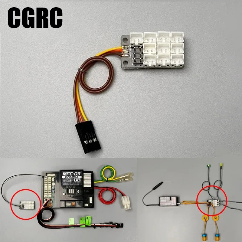 Light System Expansion Board PH2.0 Expansion Module for Tamiya MFC-03 1/14 RC Truck scania actros 1/10 RC Crawler TRX4 SCX10