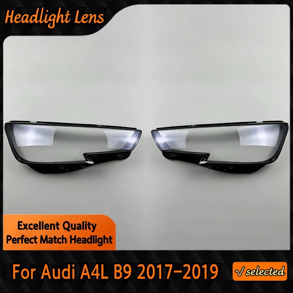 

For Audi A4L B9 2017 2018 2019 Headlamp Transparent Lampshade Headlight Lampshell Plexiglass Replace Original Lens Cover