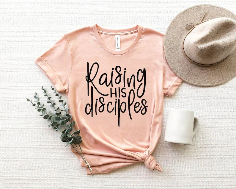 Raising His Disciples Christian Faith Religious Jesus Easter He has Faith Verse Shirt Short Sleeve Top Tees O Neck Drop Shipping