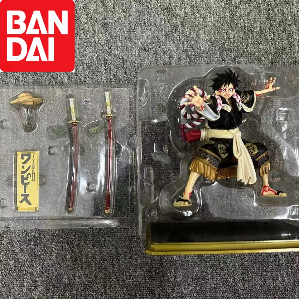 6.5cm One Piece Kabuki Straw Hat Pirate Luffy Kimono Anime Action Figures Collectible Model Adult Kids Toy Gifts Trendy