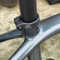 ELITAONE Abrazadera de tija de sillín de carbono 31,8/34,9 mm Abrazaderas ligeras para tijas de sillín de bicicleta de montaña/carretera