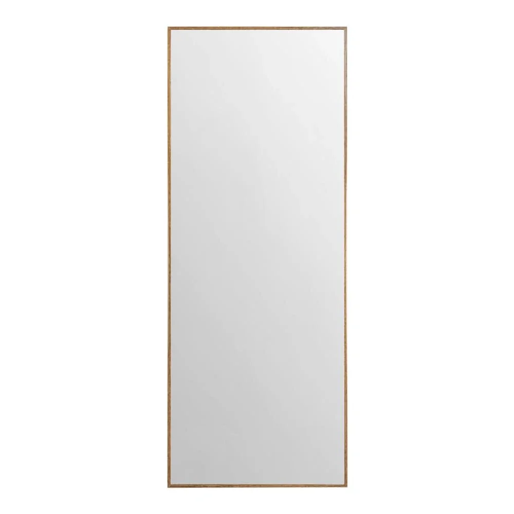 Espejo rectangular 30x80 cm pared marco efecto roble moderno vertical recibidor - Marcodecor