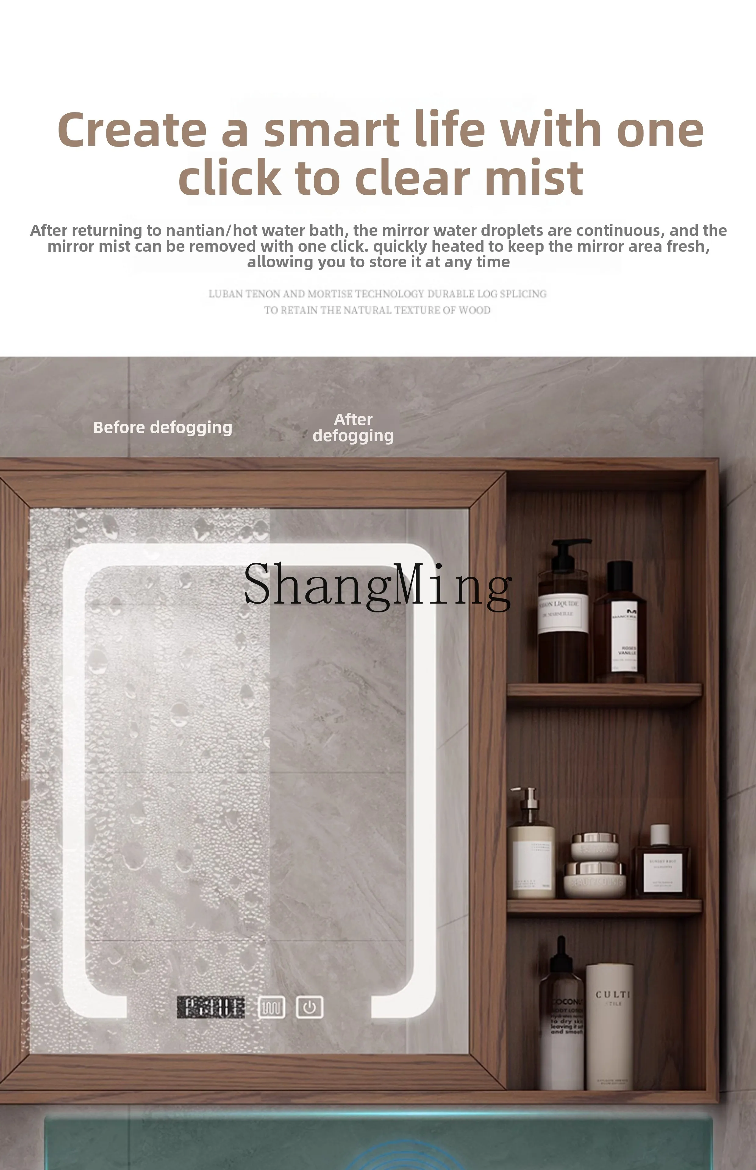 HJ new Chinese red oak bathroom cabinet combination solid wood washbasin bathroom integrated high and low laundry cabinet