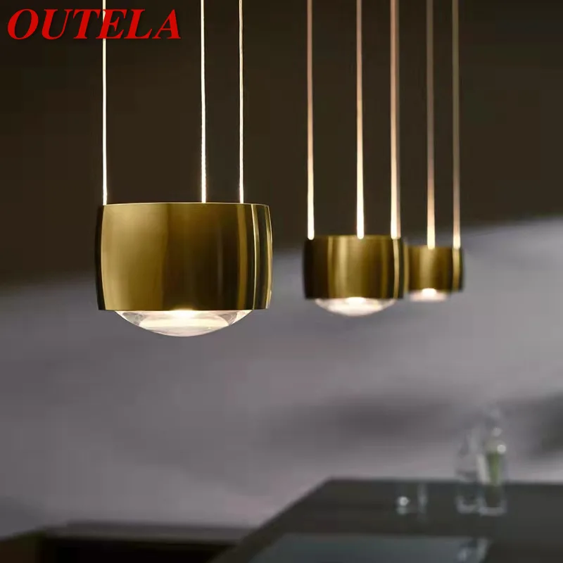 OUTELA Nordic Anhänger Lampe Kreative LED Vintage Einfache Gold Kleine Licht für Zu Hause Esszimmer Schlafzimmer Nacht Dekor