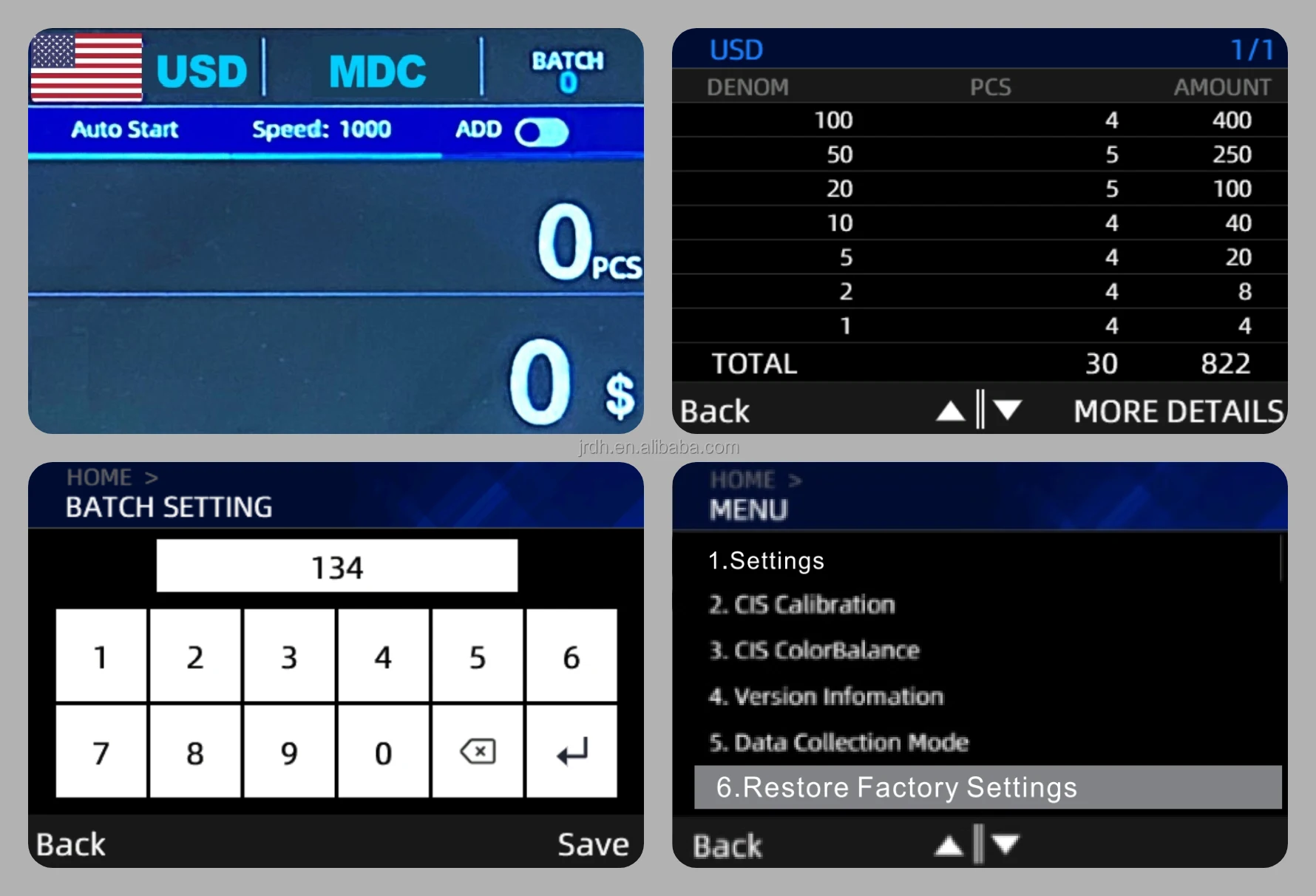 MA-600S 紙幣計数機 印刷機能付き 偽造検知機能搭載 混合通貨対応紙幣計数機