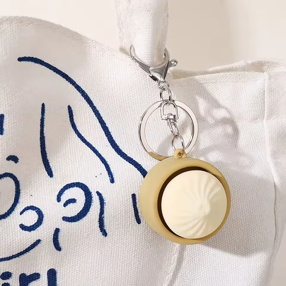 Adorable Dumpling Keychain (Single Piece), Sweet Gift for Him/Her, Perfect for Classroom Rewards & Party Favor Bags image 6