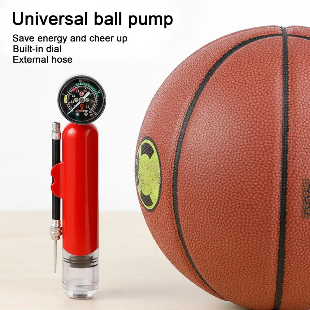 Basketball Inflator Soccer Football Air Inflator Premium Dual Action Ball Pump with Pressure Gauge for Soccer for Volleyball