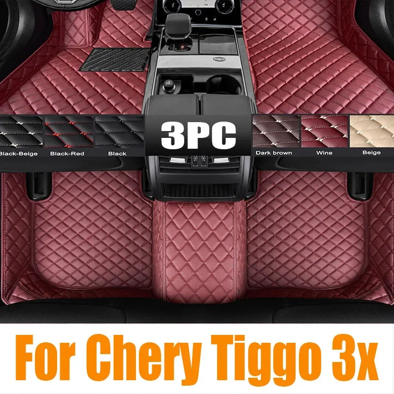 

Car Floor Mat for Chery Tiggo 3x 2 DR3 2017~2023 2018 2019 Foot Panel TPE Liner Interior Carpet Pad Custom Cover Rug Accessorie